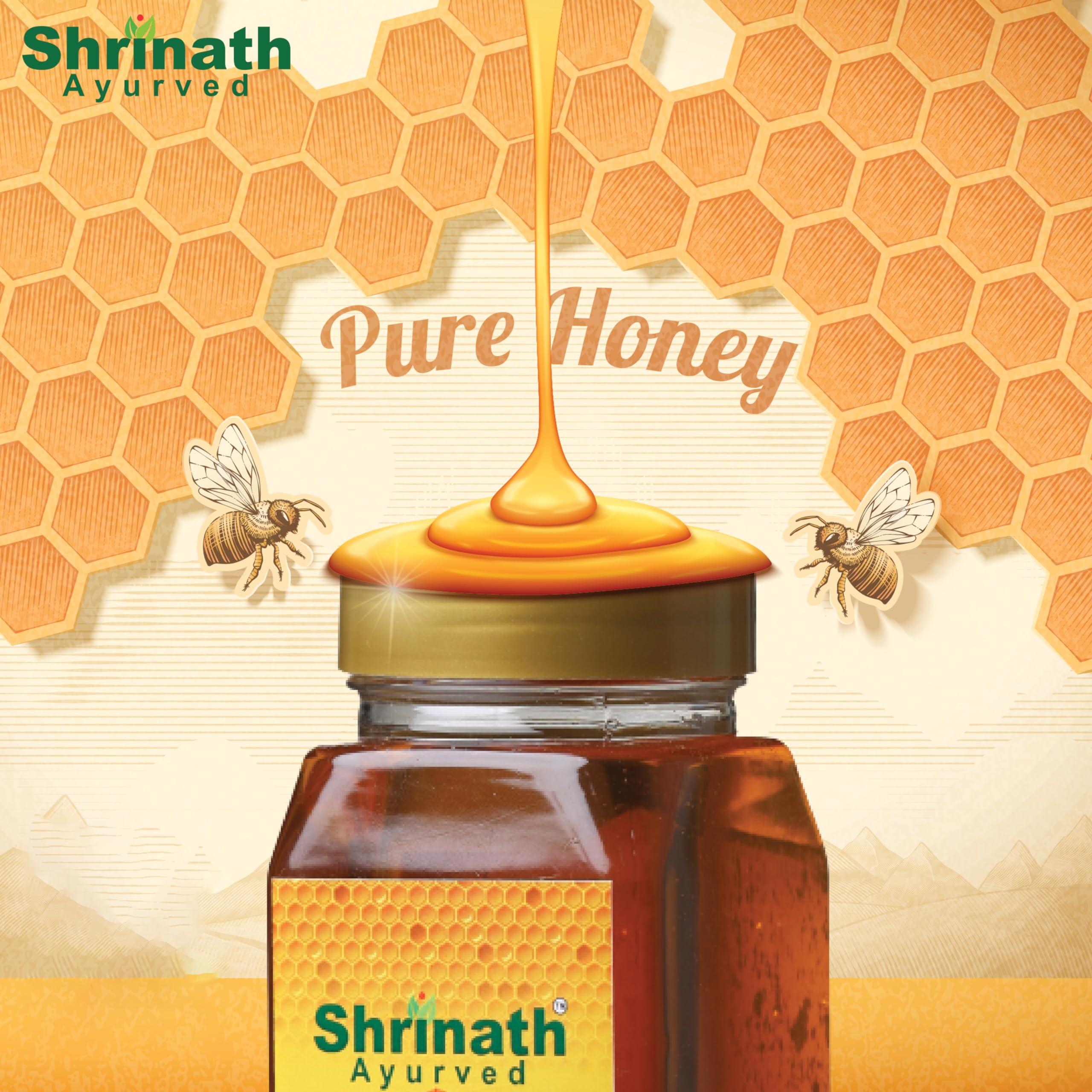 SHRINATH AYURVED SHRINATH AYURVED Honey Pure & Sure Real 100% honey No Sugar Adultration Pack of 2-500 Gms