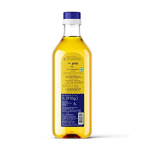 Jivo Jivo Canola Cold Press Edible Oil 1 Litre + Jivo Extra light Olive Oil 1 Litre | Pack of 2 | Healthy Cooking Oil for Daily use | Recommended by Indian Medical Association