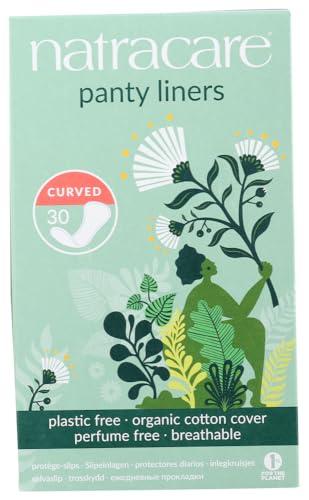 Natracare Natracare Natural Curved Panty Liners - 30 Pack - Organic Cotton Cover - Chlorine Free