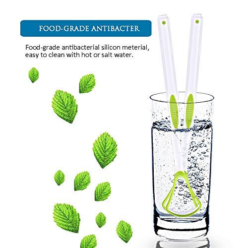 UOSLOR [Soft Silicon] 3PCS Tongue Scraper Cleaner, Oral Scrapers, Premium Sweeper Sets, Bad Breath Cure Tools, Effective Kits