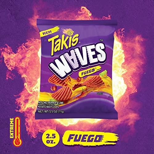 Generic Takis Waves Fuego Hot Chili Papper & Lime Potato Waves Chips 71g (USA)