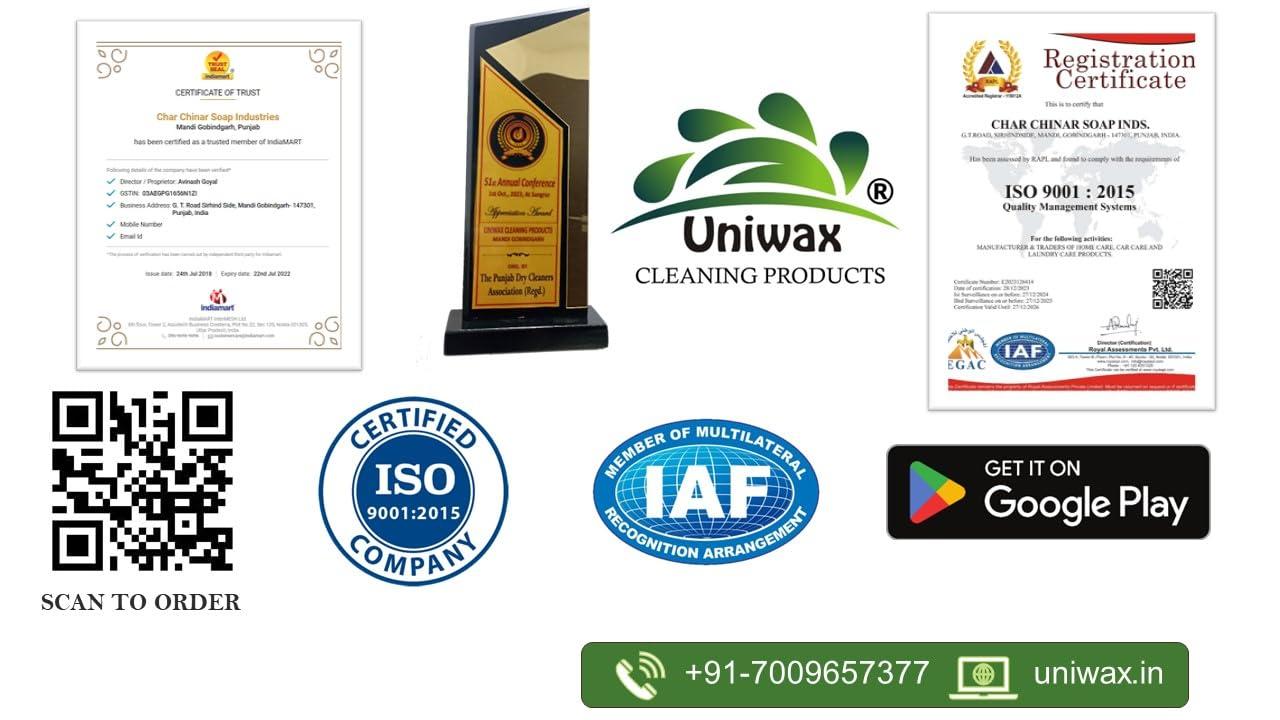 uniwax Uniwax Fabric Stiffener, Liquid Starch/Fabric Hardener 5 Litre