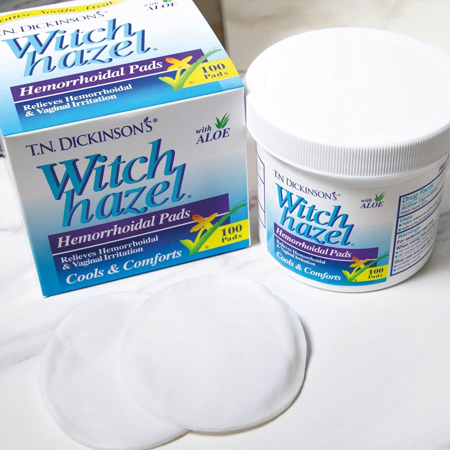 T.N. Dickinson's Hemorrhoidal Medicated Pads With Witch Hazel