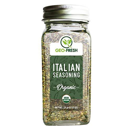 Geo-Fresh Geo-Fresh organic Italian Seasoning 15g (Italian Herbs) (Pack of 2) - Certified Organic, Classic blend of Organic Thyme, Parsley, Oregano, Basil. Best for Pizza, Pasta, and all Italian dishes