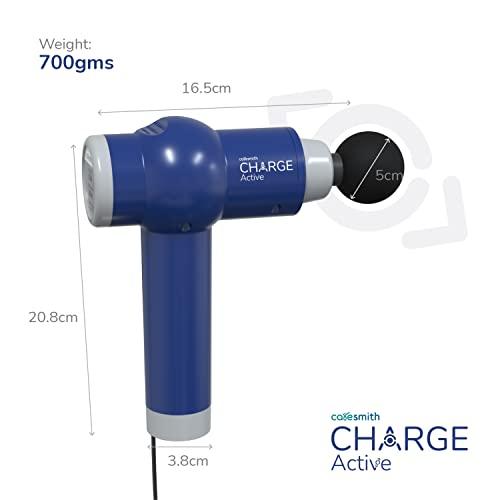 CARESMITH Caresmith Charge Active Corded Back Massage Gun | Deep Percussion Electric Massage Machine For Pain Relief, Corded Electric - Blue…