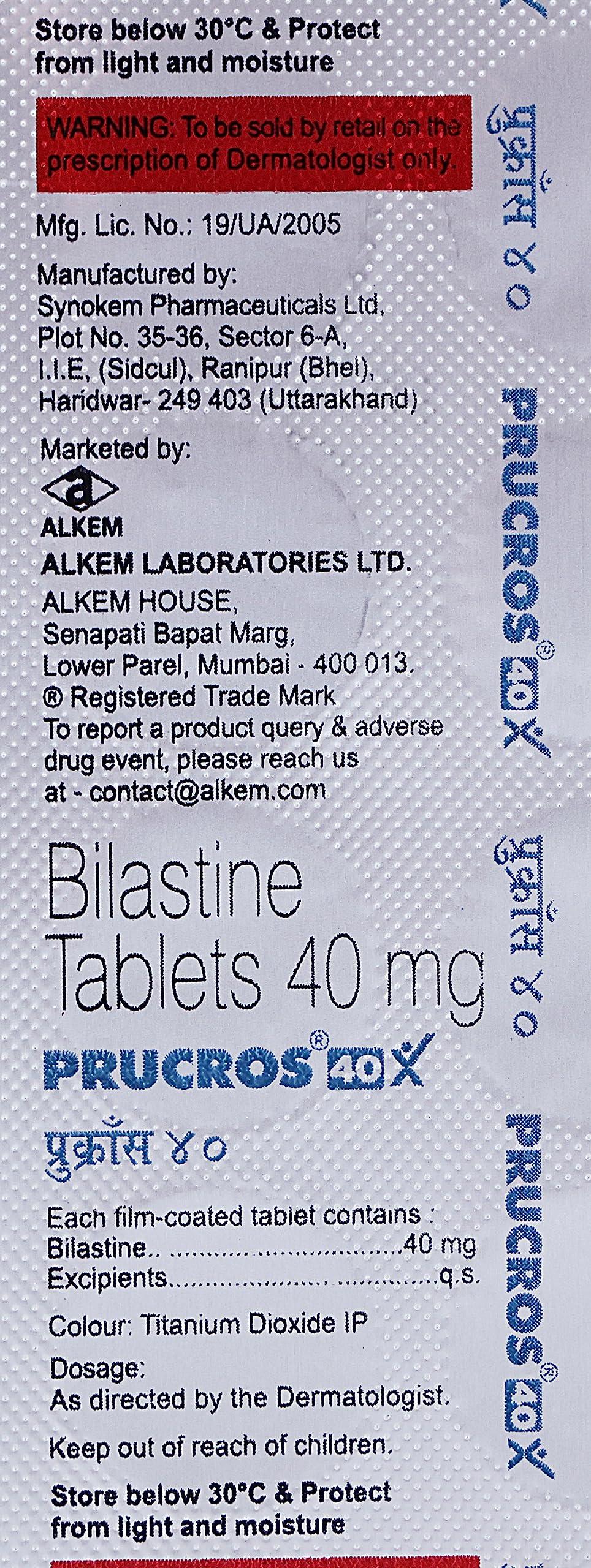 Prucros Prucros 40 - Strip of 10 Tablets
