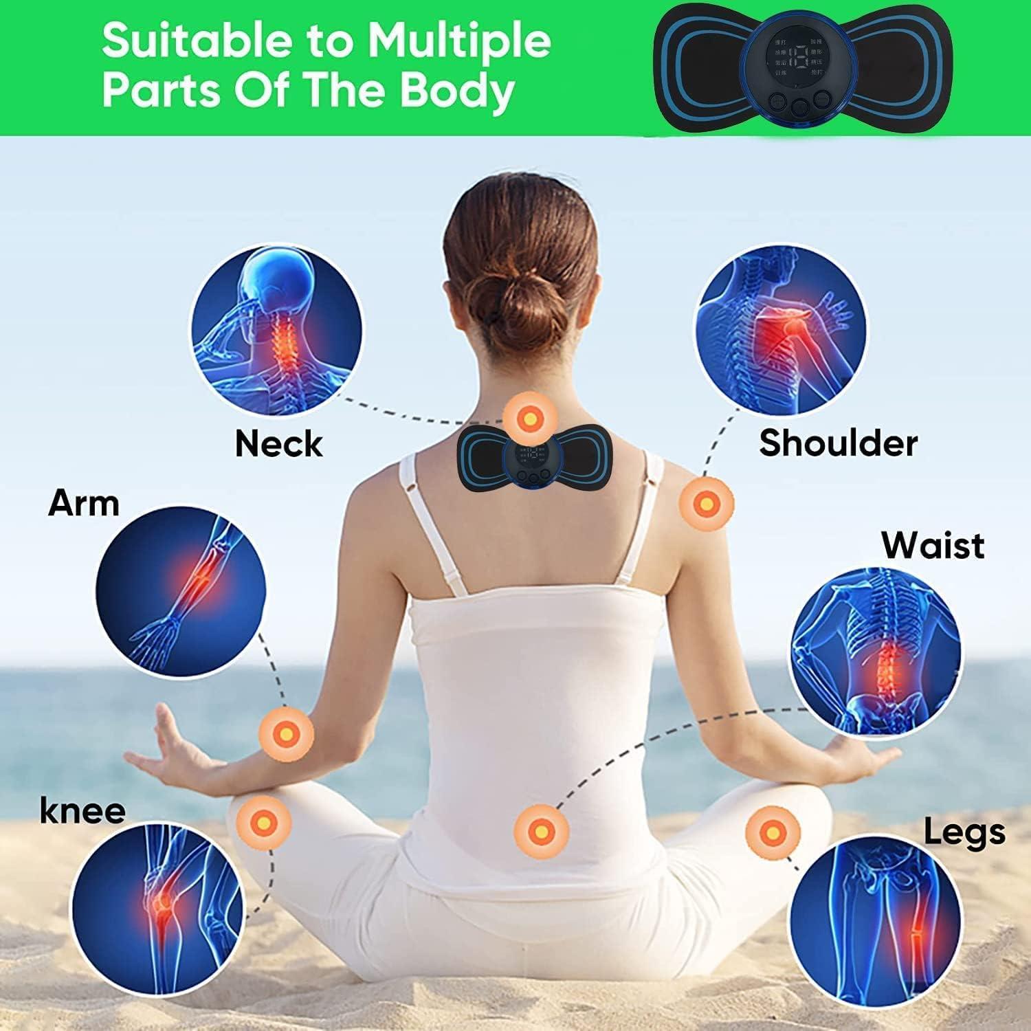 Eco Shopee SHOPPING SIMPLIFIED Eco Shopee SHOPPING SIMPLIFIED Rechargeable Wireless Neck Massager With 8 Modes, 19 Strength Levels for Ultimate Pain Relief and Relaxation(MS-1)
