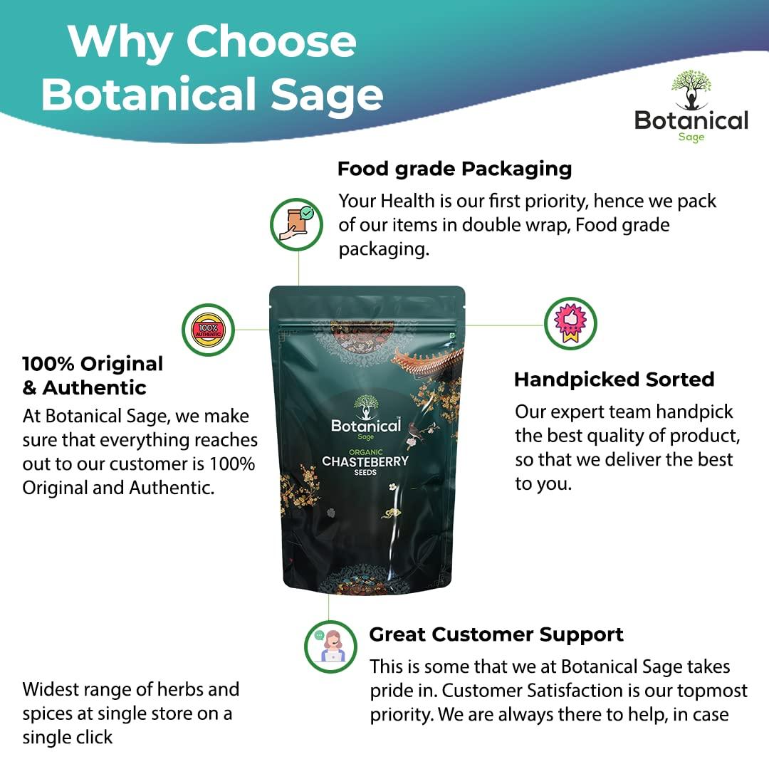 Botanical Sage Botanical Sage- Chasteberry seeds for tea 500g | Vitex Agnus-Castus | Monk's pepper |Good for Women