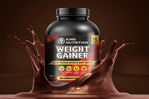 AXIR LIFE SCIENCE KING NUTRITION WEIGHT GAINER WITH ENZYME AND ASHWAGANDHA EXTRACT (RICH CHOCOLATE FLAVOUR, 3)