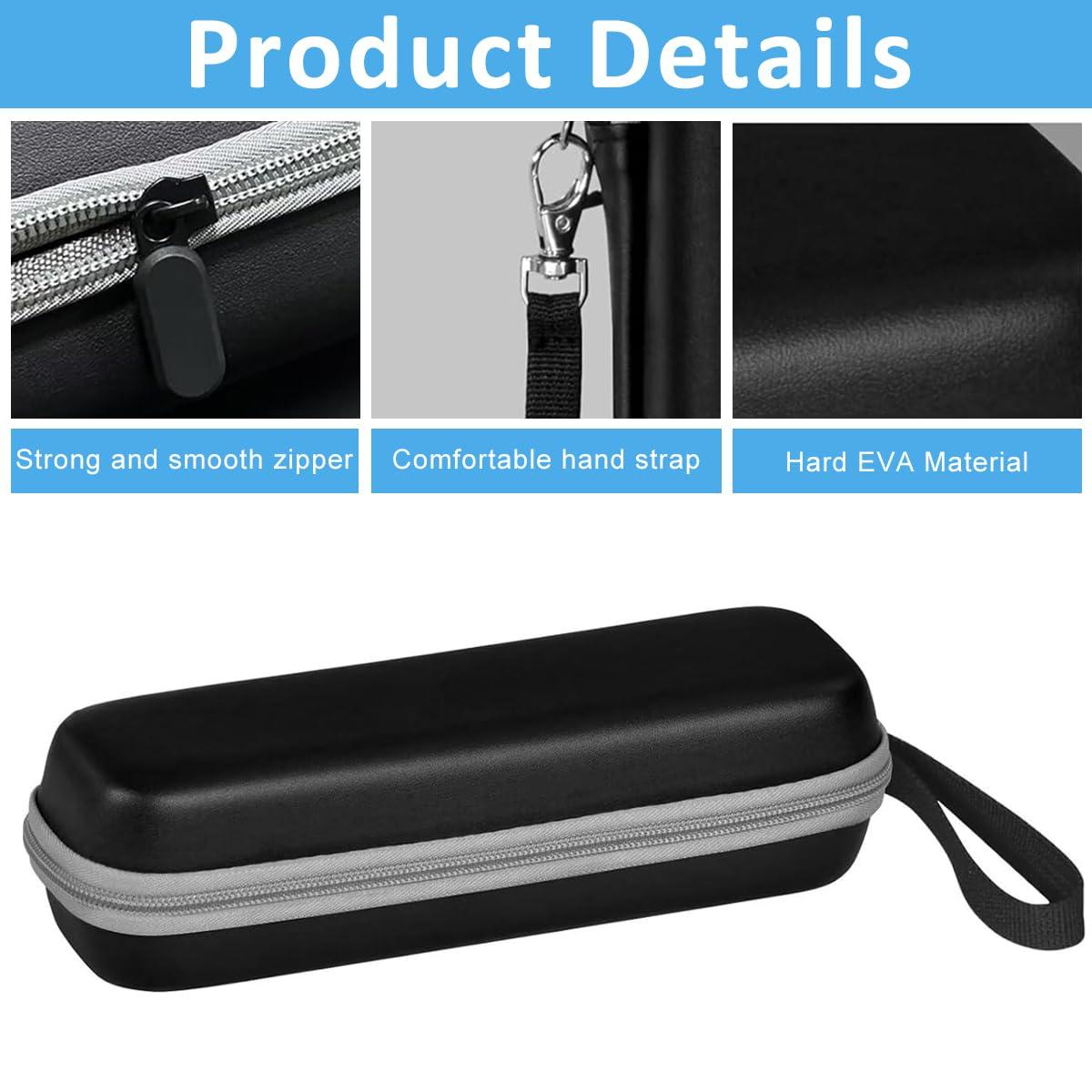 HANNEA HANNEA Hard Travel Case for Oral B/Oral-B Pro 1000 1500 5000 7000 7500 6000 9600/ Phlips Sonicare 4100 5100 1100 6100 5300 Electric Toothbrush, Portable EVA Protective Storage Bag, Black (Case Only)