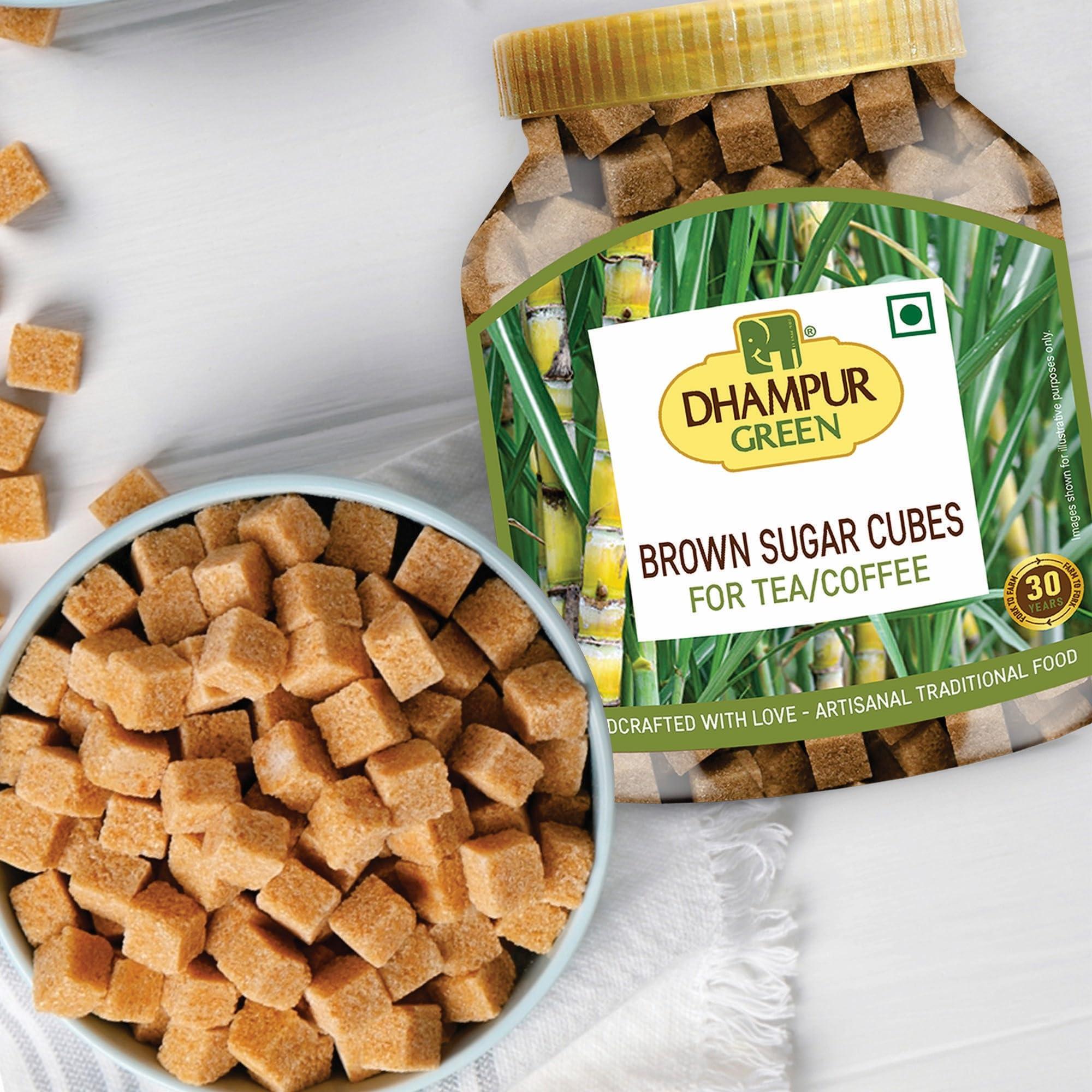 Dhampure Speciality Dhampure Speciality Brown Sugar Cubes | Rough Cut Sugar Cubes, 800G | Sugar Cubes For Tea And Coffee | Sulphurless | No Chemicals