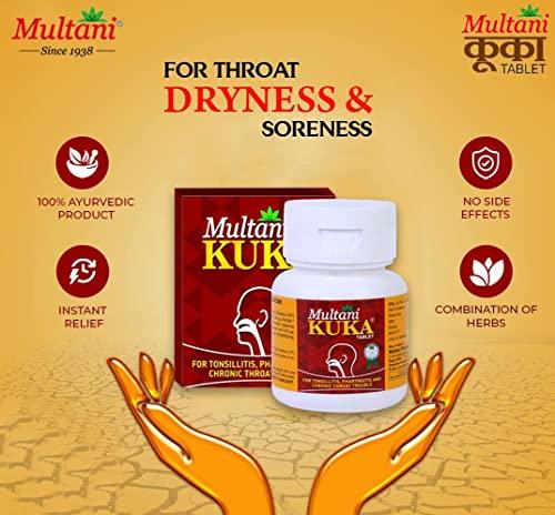 Multani Multani Kuka Tablet | Useful In Tonsillitis, Pharyngitis & Chronic Throat Trouble | 100% Natural & Ayurvedic | Get Relief From Tonsils & Swollen Issues | 1000 Tablets