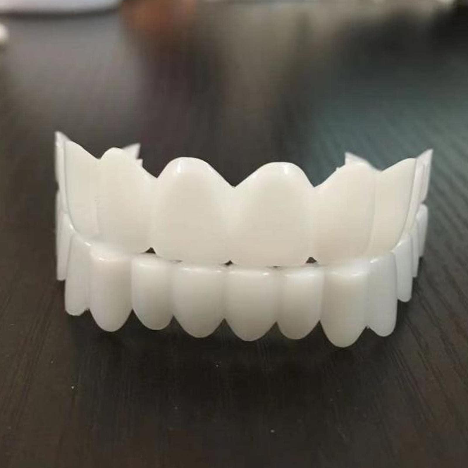 T.O.G. T.O.G. Resin Teeth Veneers Comfortable Dentures Tooth Cover Removable Reusable Upper Lower Cover
