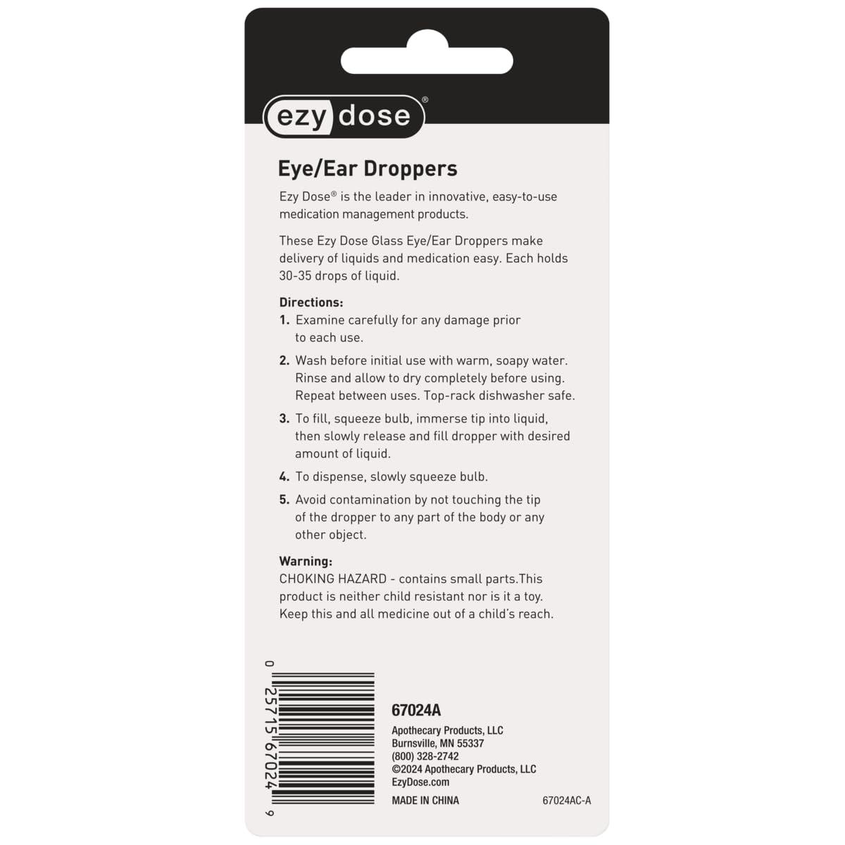 EZY DOSE Flent Eye & Ear Medicine Droppers (PACK 2)