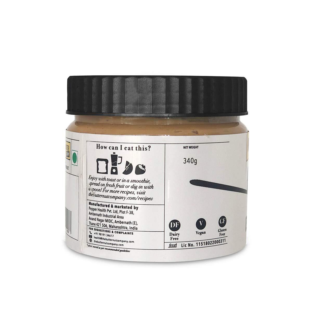 The Butternut Co. The Butternut Co. No stir Peanut Butter Classic (With Jaggery) Crunchy, 340 gm (No Added Sugar, Vegan, High Protein, Keto)
