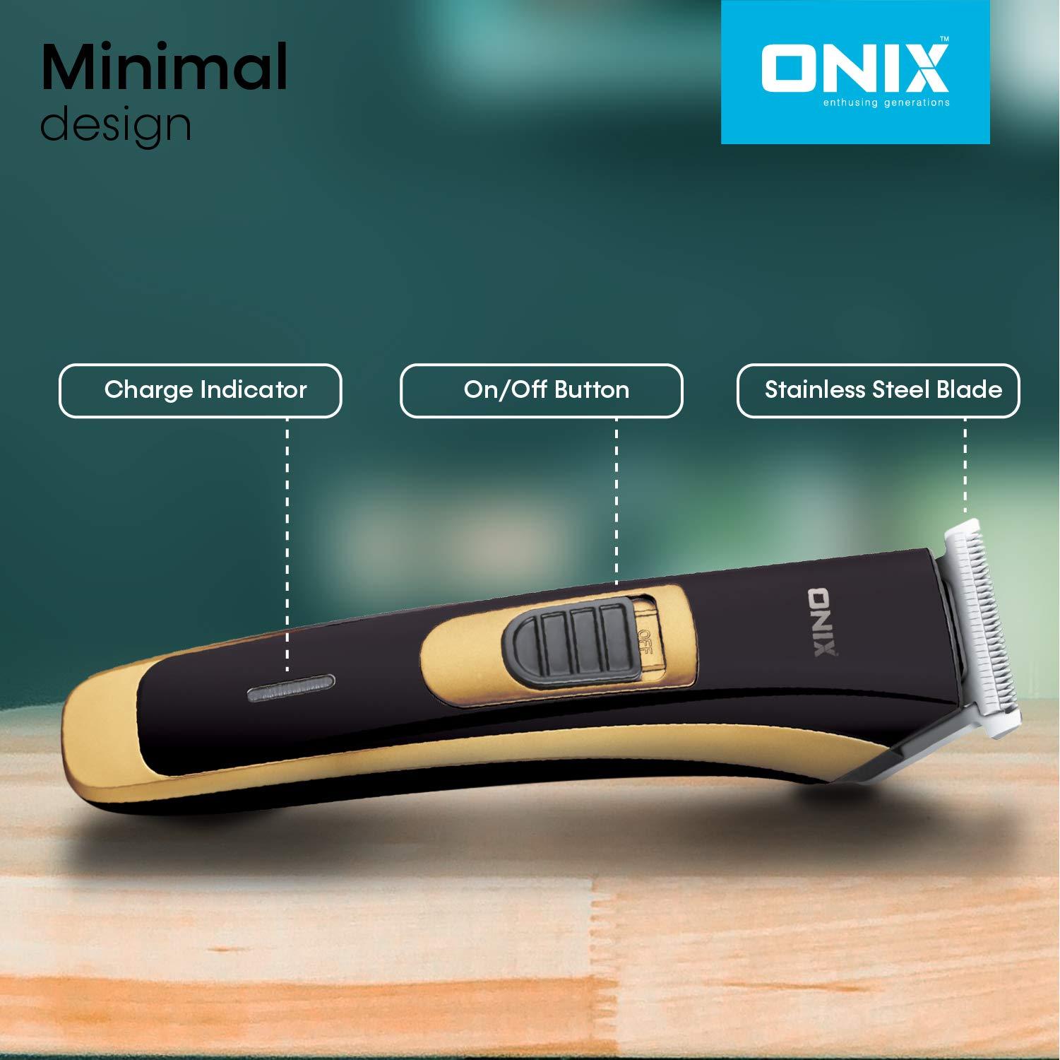 ONIX enthusing generations ONIX enthusing generations Onix Obt Nb-120 Corded/Cordless Rechargeable Trimmer With 4 Length Adjustment