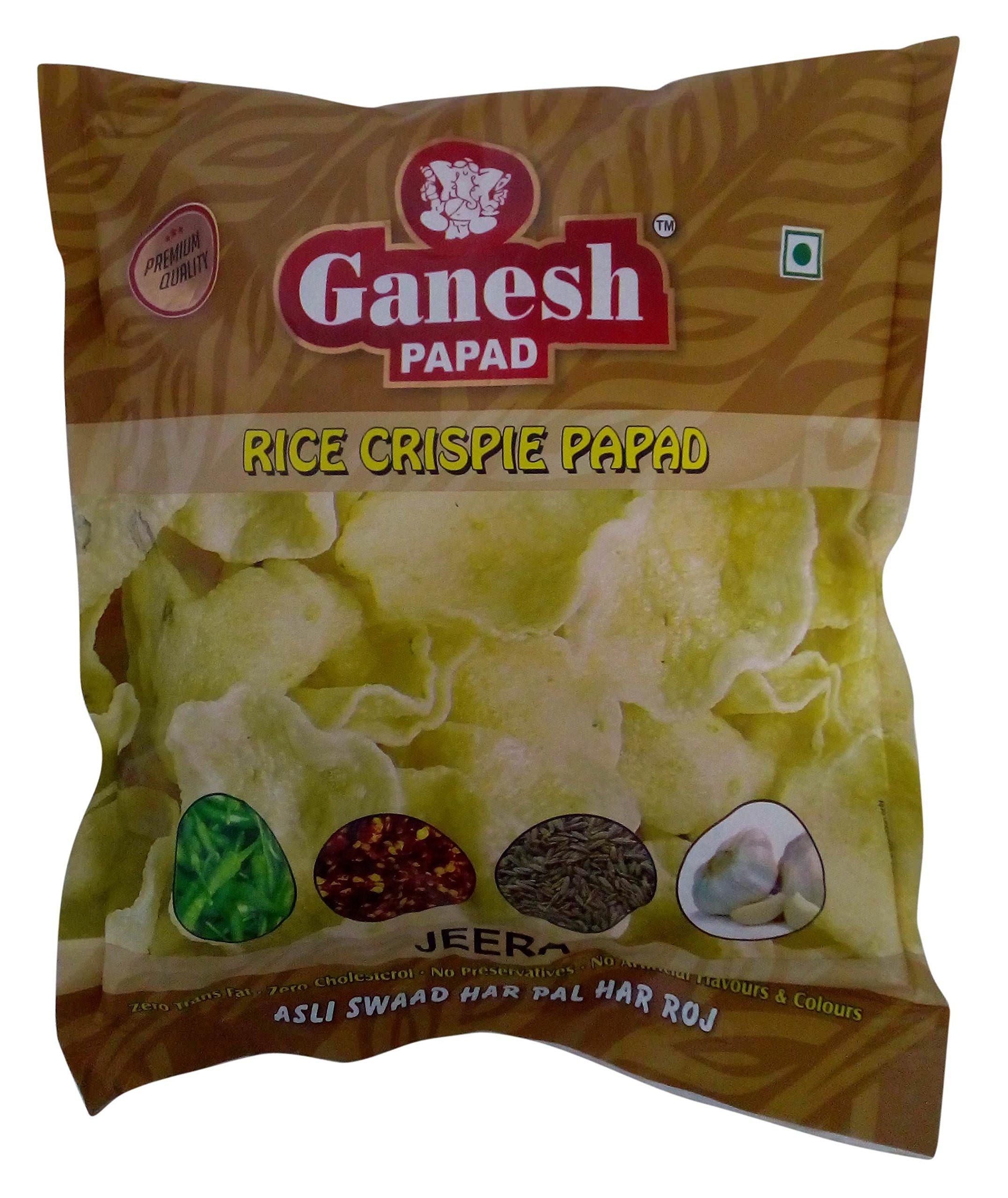Ganesh Ganesh Rice Crispie Papad - Jeera, 150g Pack