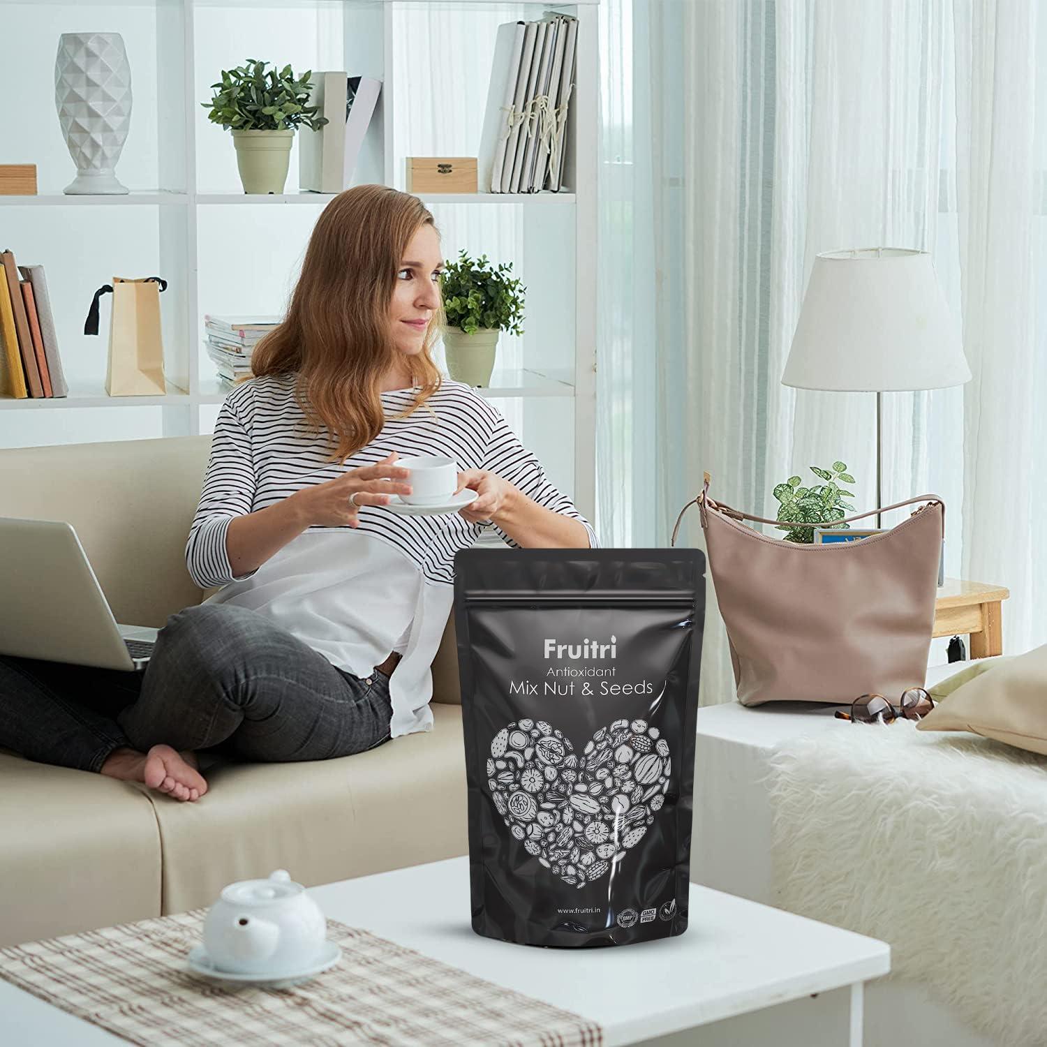 Fruitri Fruitri Antioxidant Nuts and Seeds Mix 200g, Seeds for eating, Super healthy mix dry fruits (Antioxidant Mix dry fruits)