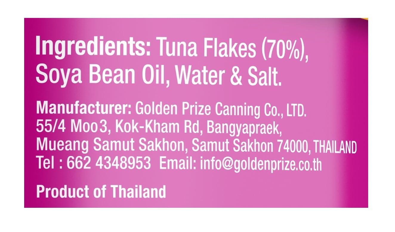 Golden Prize Golden prize Tuna Sandwich Flakes In Soyabean Oil, 185 g (Pack of 1)