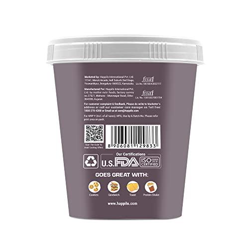 Happilo Happilo Belgium Chocolate Peanut Butter Crunchy 500g, Protein Rich, Roasted Peanuts, No Added Sugar