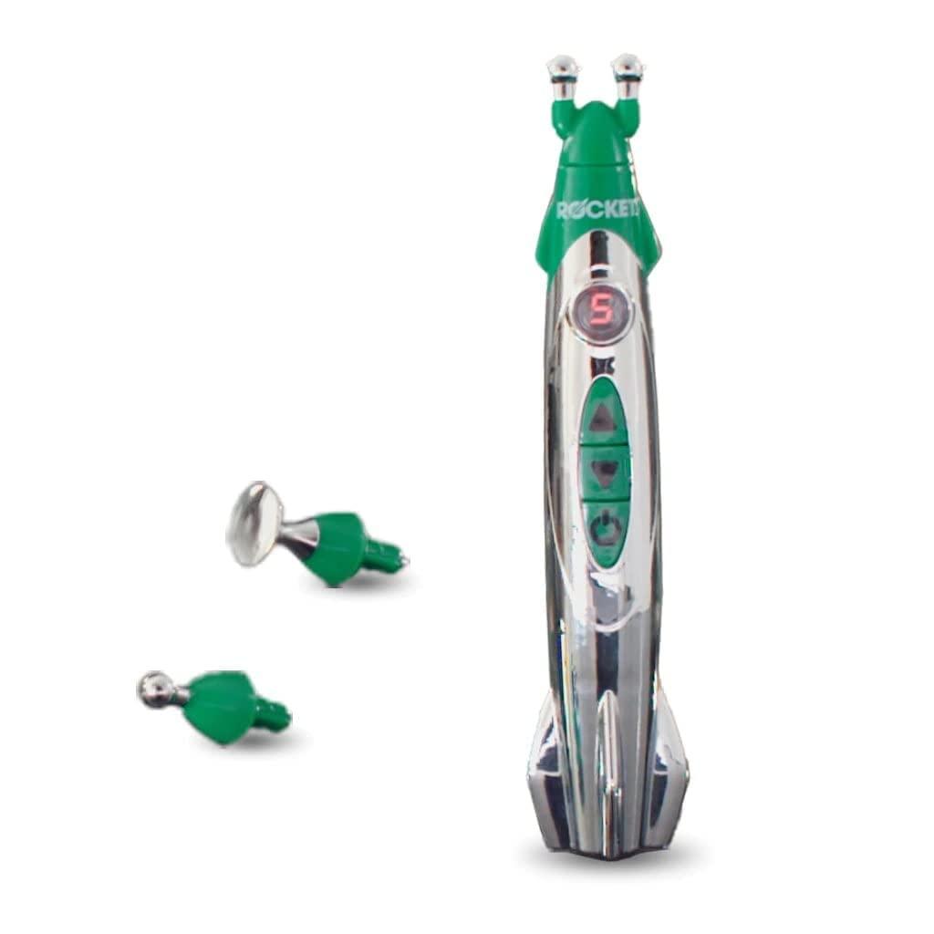 POWEREST POWEREST Pain Relief Pen, Rocket Pain Relief Pen, Electronic Massager Pen Meridian Acupuncture Pointer For Body Pain Palm Acupressure Pen, Health Care Acupressure Laser Massage Therapy Pen (1)