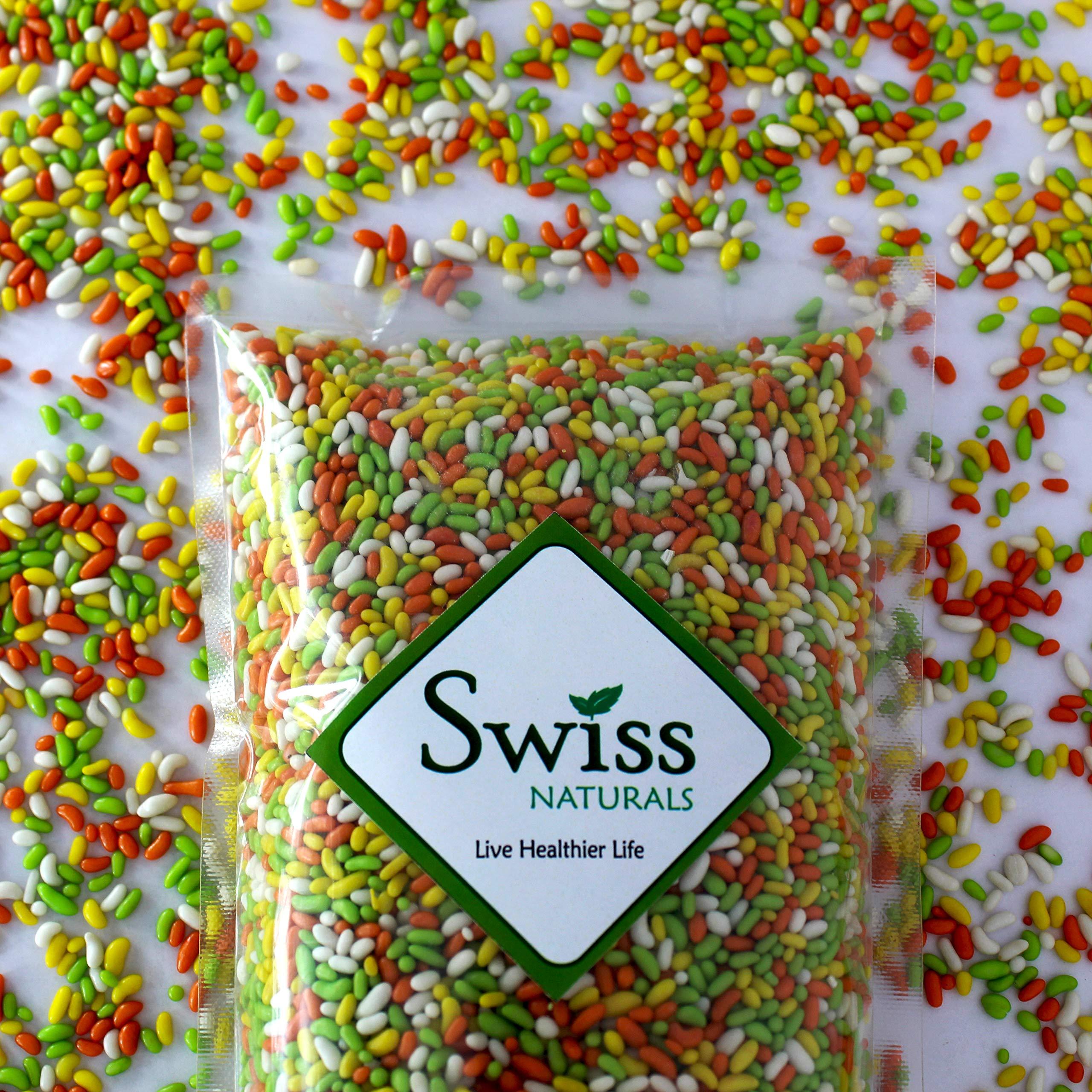 Swiss Naturals Swiss Naturals Sugar Coated Fennel Seeds | Sugar Coated Saunf | Colourful Fennel Candy | Tini Mini Mukhwas 900g