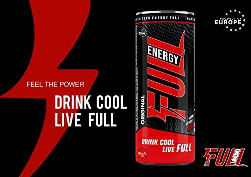 FULL ENERGY Full Energy - The Ultimate Energy Drink for a Quick Boost, Pre-Workout Fuel, and Revitalizing Your Body and Mind (Pack 4)