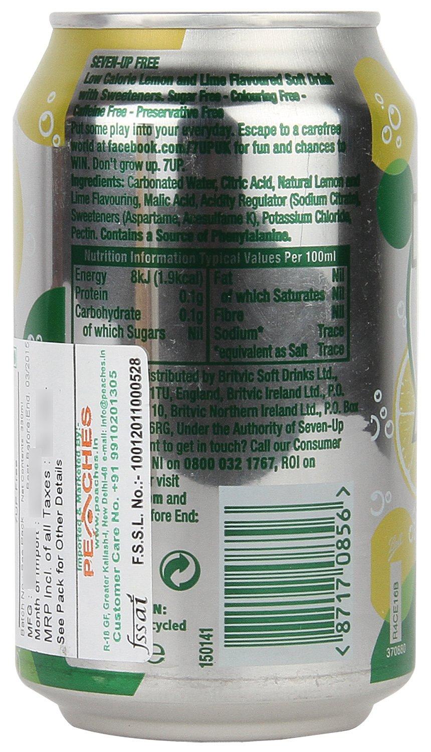 7UP 7 Up Free, 330ml