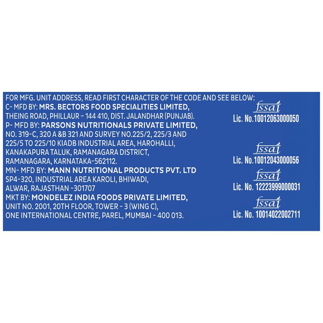 Oreo Oreo Cadbury Vanilla Flavour Crme Sandwich Biscuit, Pack Of 4 X 288.75 Gram Family Pack