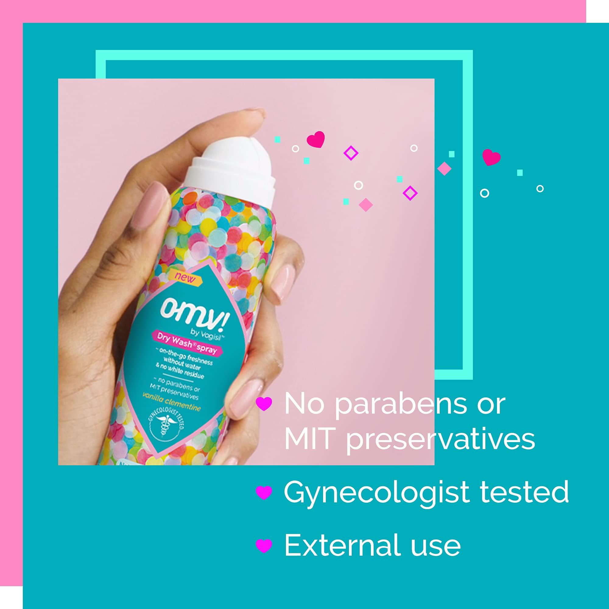 Vagisil OMV! by Vagisil Dry Wash for Women, Vanilla Clementine Scent, 2.6 Oz