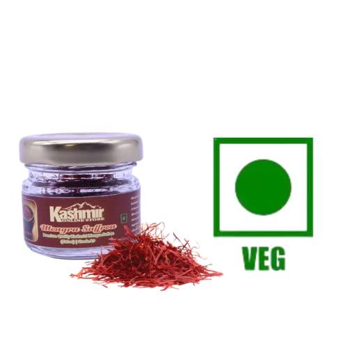 Kashmir ONLINE STORE Kashmir Online Store Pure And Natural Mongra Saffron - Premium Original Quality Kesar Grade A+++ For Pregnancy, Cooking, Face & Skin (1 Gram)