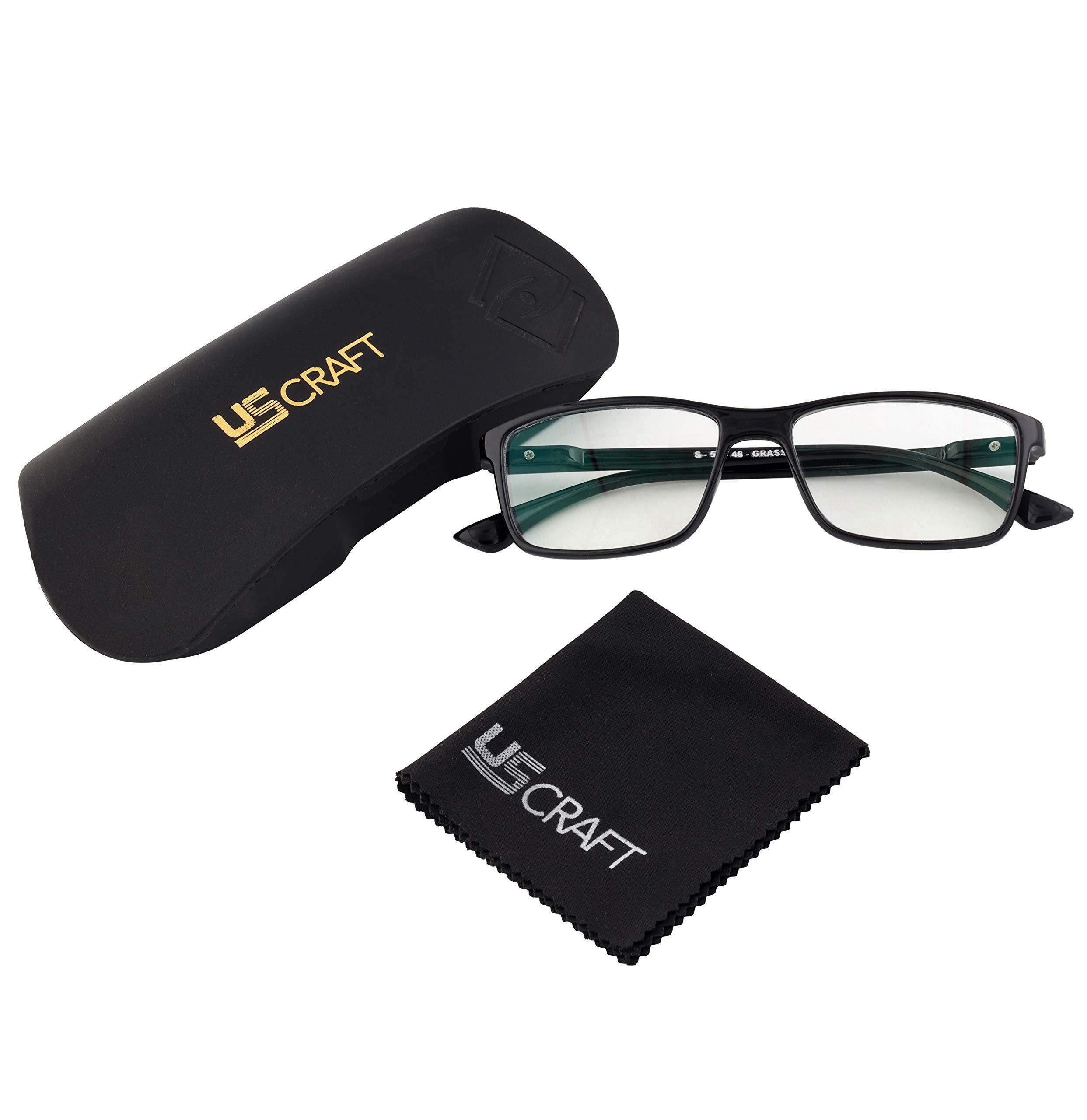 U.S CRAFT U.S CRAFT Blue Cut Zero Power Spectacles With Anti-Glare For Eye Protection Computer Glass For Men & Women