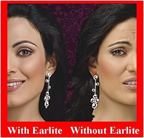 EarLite EarLite 180 (60 Ea X 3 Packs) Invisible Earring Ear Support Waterproof Patches in ZipLock Pouch - Made in USA