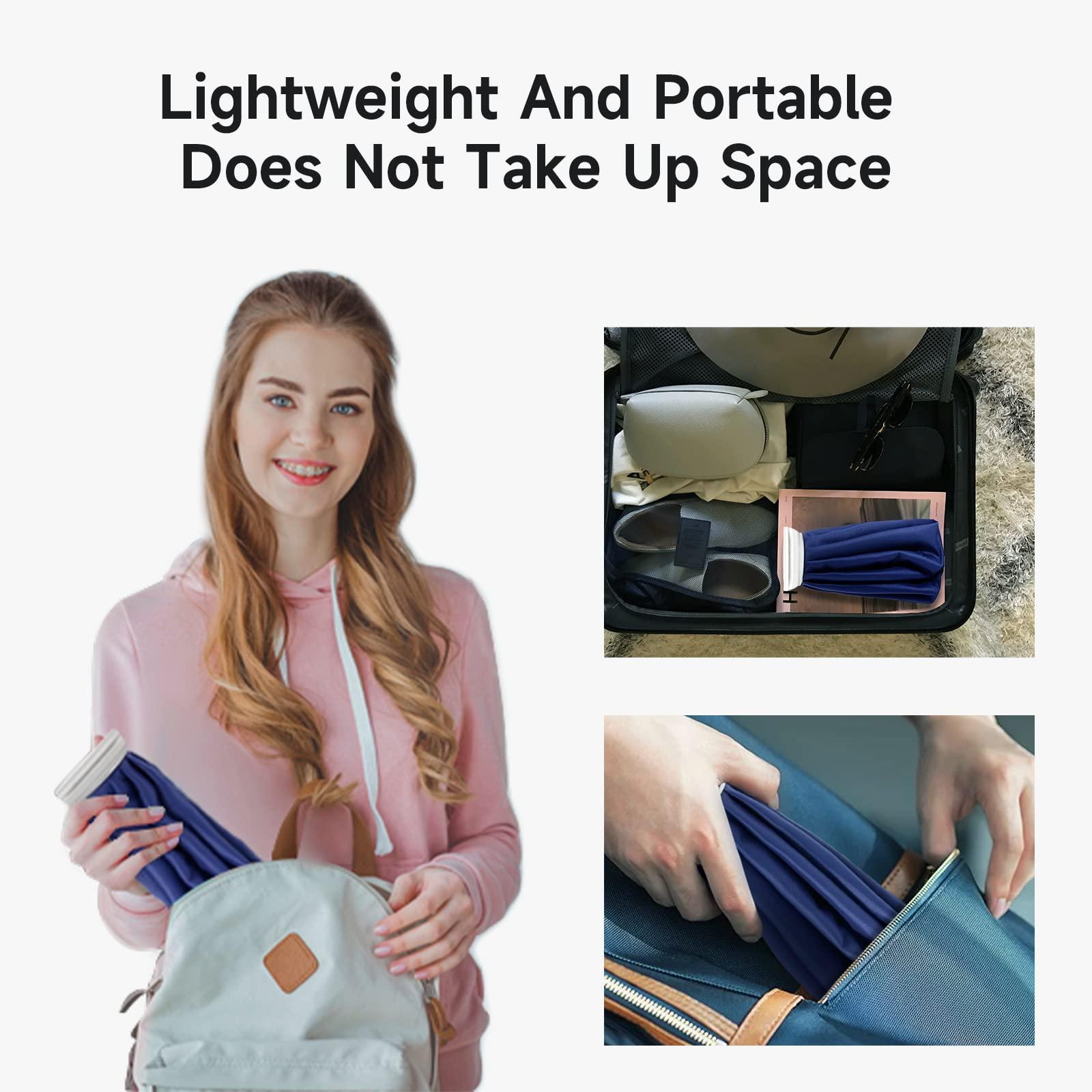 BICAREE BICAREE Ice Pack for Injuries Reusable, Ice Bags Hot Water Bag for Hot & Cold Therapy and Pain Relief with Cover, No-Leak Elastic Breathable Ice Bag, Size 9", Blue