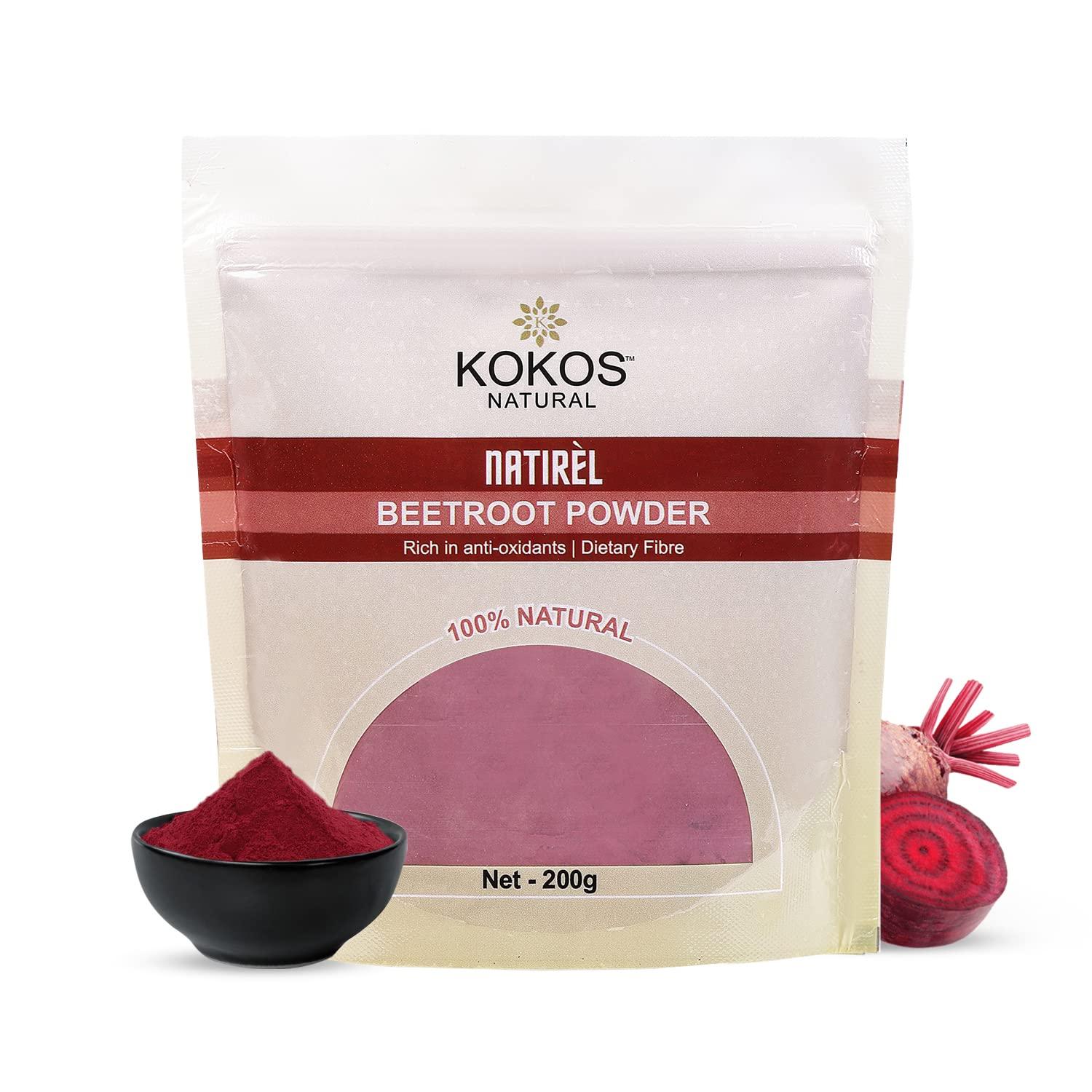 Kokos Natural Kokos Natural - Himalayan Pink Salt 1kg - Beetroot Powder, 200g - Total 1200 Gm
