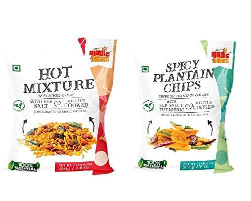 Magic Bites Magic Bites Spicy Crunch Snacks Combo Spicy Banana Chips (200 GMS), Hot Mixture (250 GMS) | Spicy Crunch 2 in 1 Combo Package