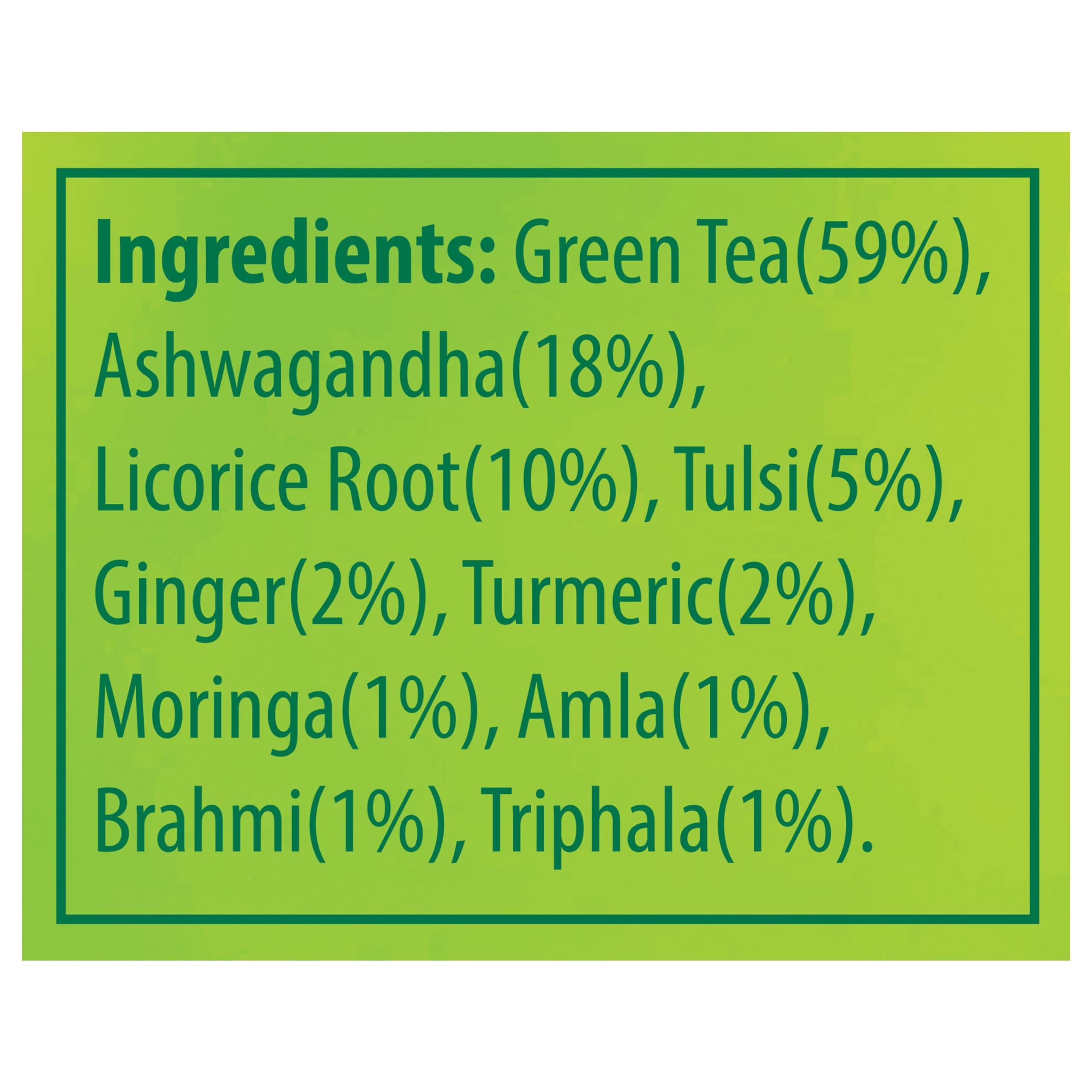 TE-A-ME TE-A-ME Ashwagandha Herbal Green Tea - 25 Tea Bags | Herbal Green Tea | Goodness of 10 Natural Ingredients