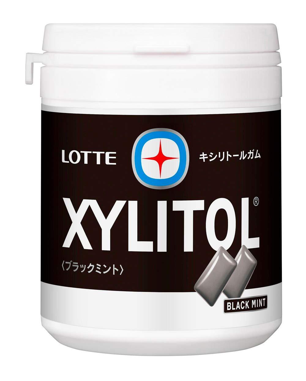 Lotte Lotte Xylitol Gum (Black Mint) Family Bottle 143g | Chewing Gum | Made in Japan