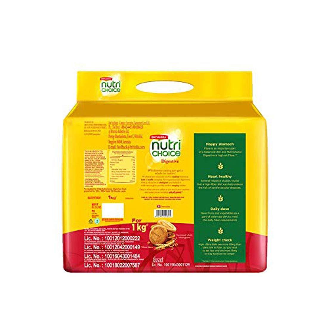 Britannia Britannia Nutri Choice Digestive Cookies - 1kg