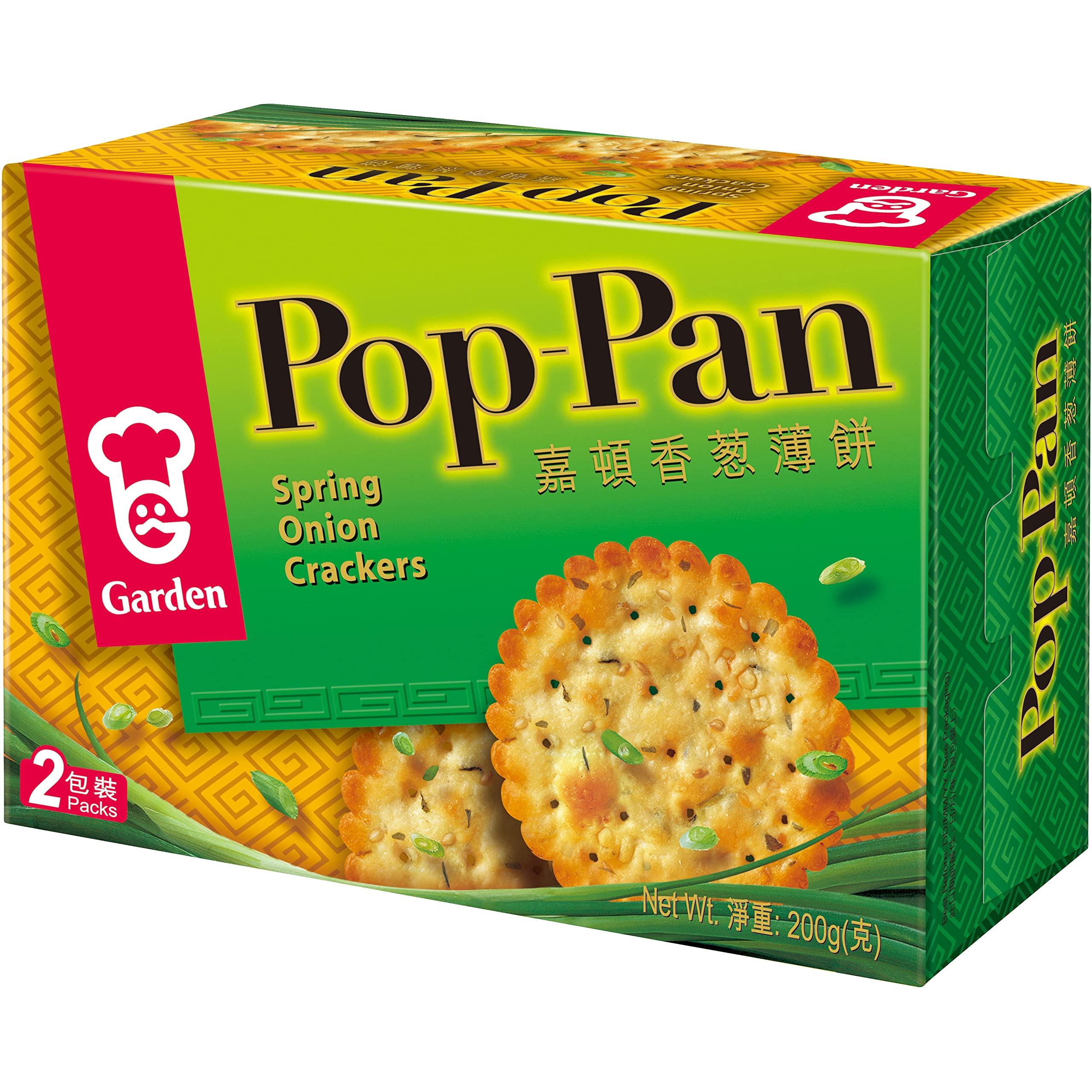 Garden Garden Pop-Pan Spring Onion Crackers, 200g,Green,0985