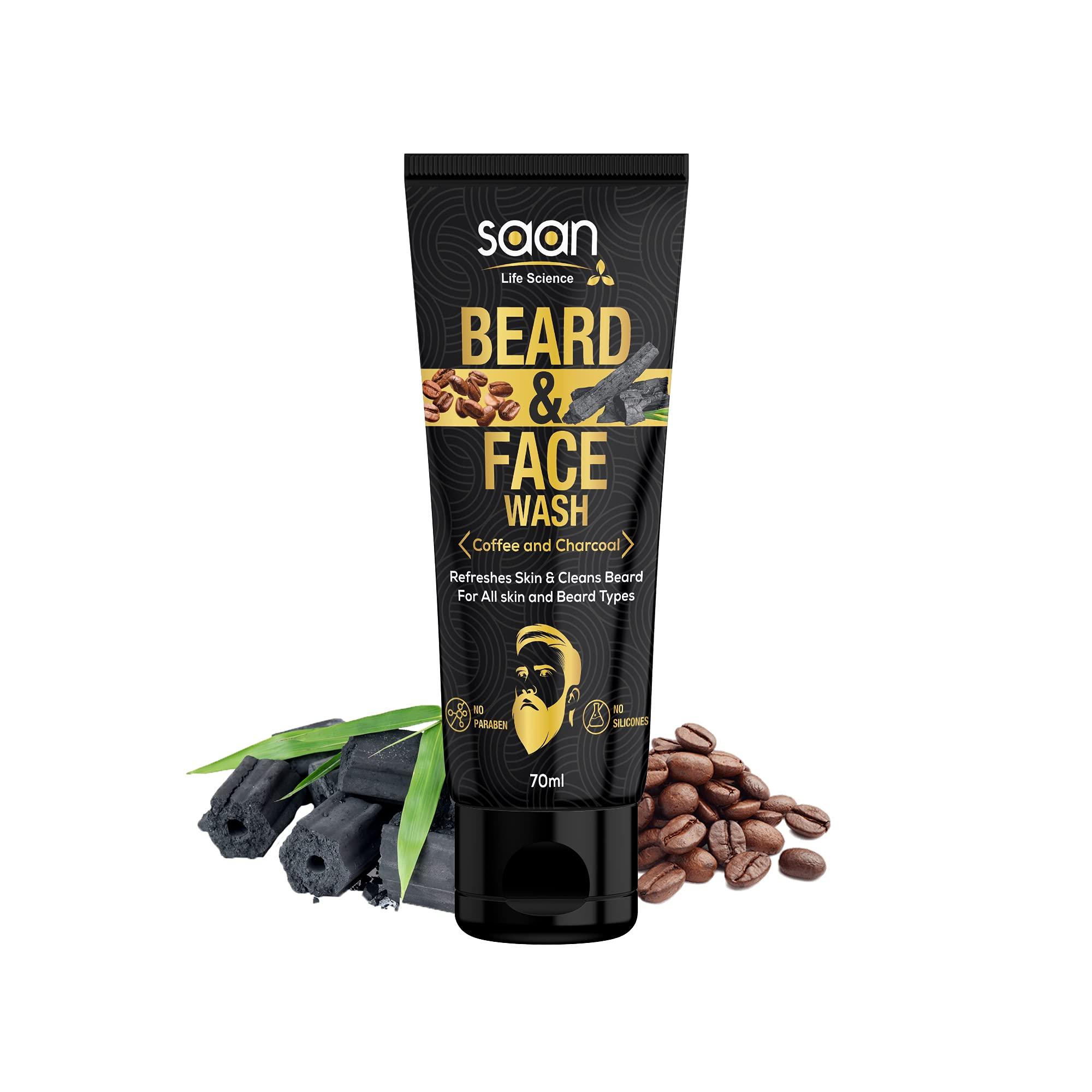 SAAN Life Science SAAN Advanced Beard Growth Kit with 0.5mm, 540 titanium needle Beard Activator (Dermaroller), Onion Beard Growth Oil and Beard & Face Wash| Fast Beard Growth