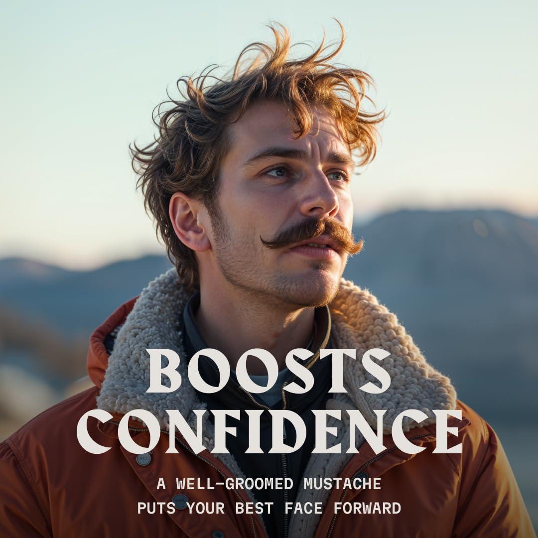 Striking Viking Striking Viking Mustache Wax and Comb Kit - Beard and Moustache Wax for Men with Strong Hold Natural Beeswax - Helps Tame, Style, and Groom, Sandalwood