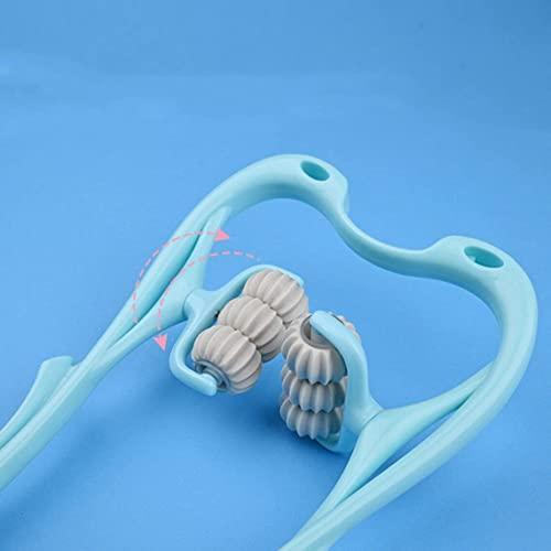 Mishrit Mishrit 6 Wheel Dual Pressure Point Cervical Neck Massager||Pinpoint Roller Neck Spine Massage Tool Relaxer Handheld Roller Therapy||Neck Acupoints 360° Adjustment(Multi Color)(Pack of 1 pcs).