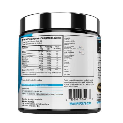 BPI Sports BPI Sports Micronized Creatine-250 Gm-83 Servings-Unflavoured - Powder