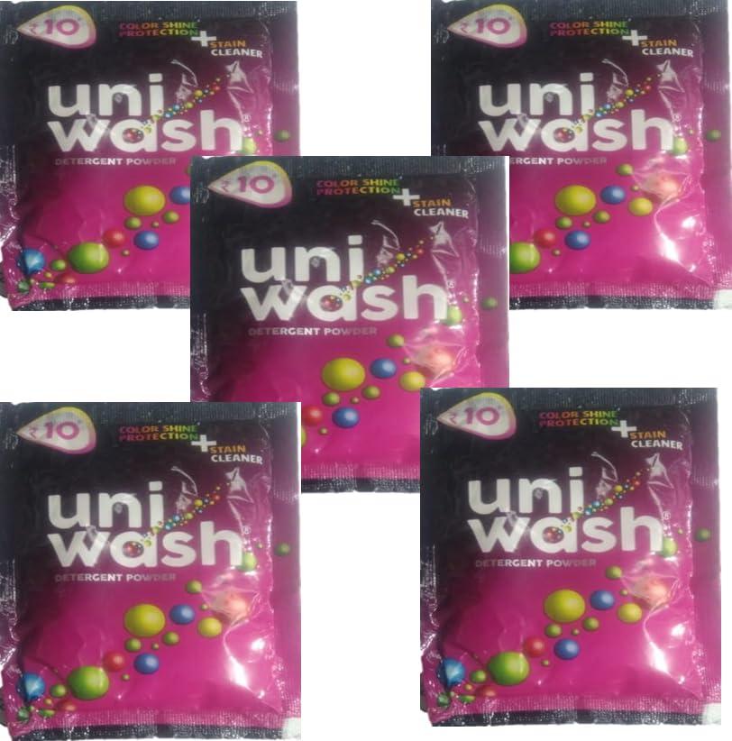 HUMARABAZAR UniWash Detergent powder 80 gm._( pack of 5)..HUMARABAZAR...