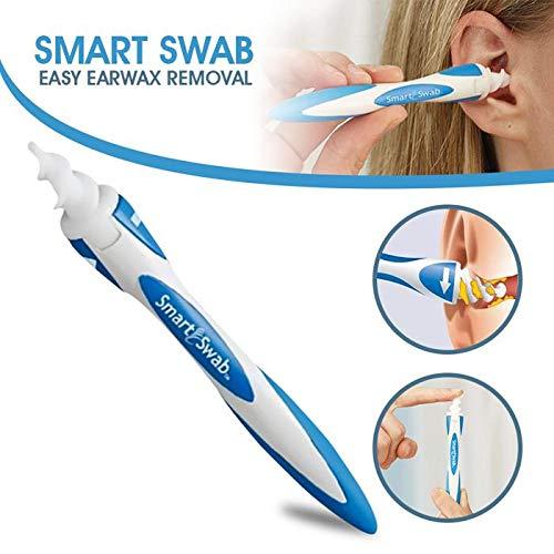 ZURU BUNCH ZURU BUNCH 16 head ear wax cleaner Soft Spiral Ear Cleaner smart swab ear cleaner multi color Ear Wax Removal Ear Cleaner Earwax Remover Spiral Soft Silicone Safe Upgraded Smart Earwax Removal Tool Swab Kit with EAR CLEANEL TOOL EAR CLEANER
