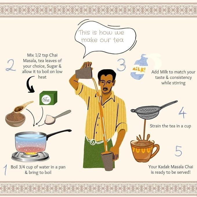 Tea Tops India Tea Tops India Chai Masala | Traditional Indian Tea Spice Mix I Handcrafted Luxury Range I Artisanal Spice Blend I Finest hand-picked spices I125 grams