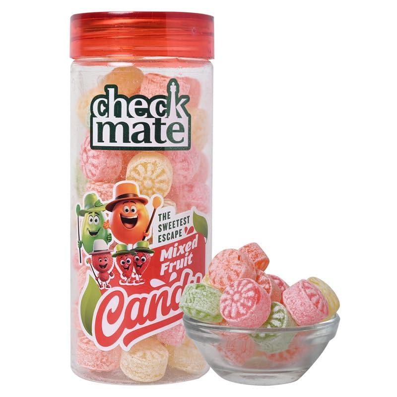 CHECKMATE CHECKMATE MIX FRUIT FLVR SUGAR BOILED CANDIES 220GM