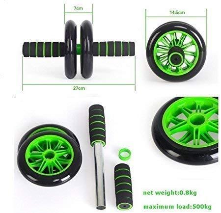 AR Mall AR Mall Pro Abdominal Double Ab Wheel Ab Roller Gym for Exercise Fitness Training Equipment Functional Workout Unisex