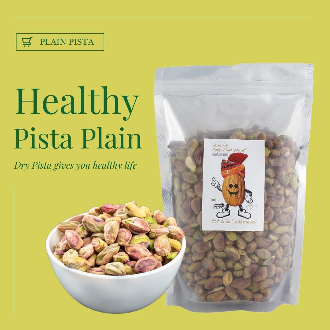 Sainik's Dry Fruit Mall Sainik's Dry Fruit Mall Kernals Without Shell | Sada Pista | Plain Pista | pistachio Without Shell 1000 grams